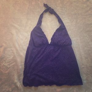 Sexy Mossimo Halter Bathing Suit Top SZ M 👙